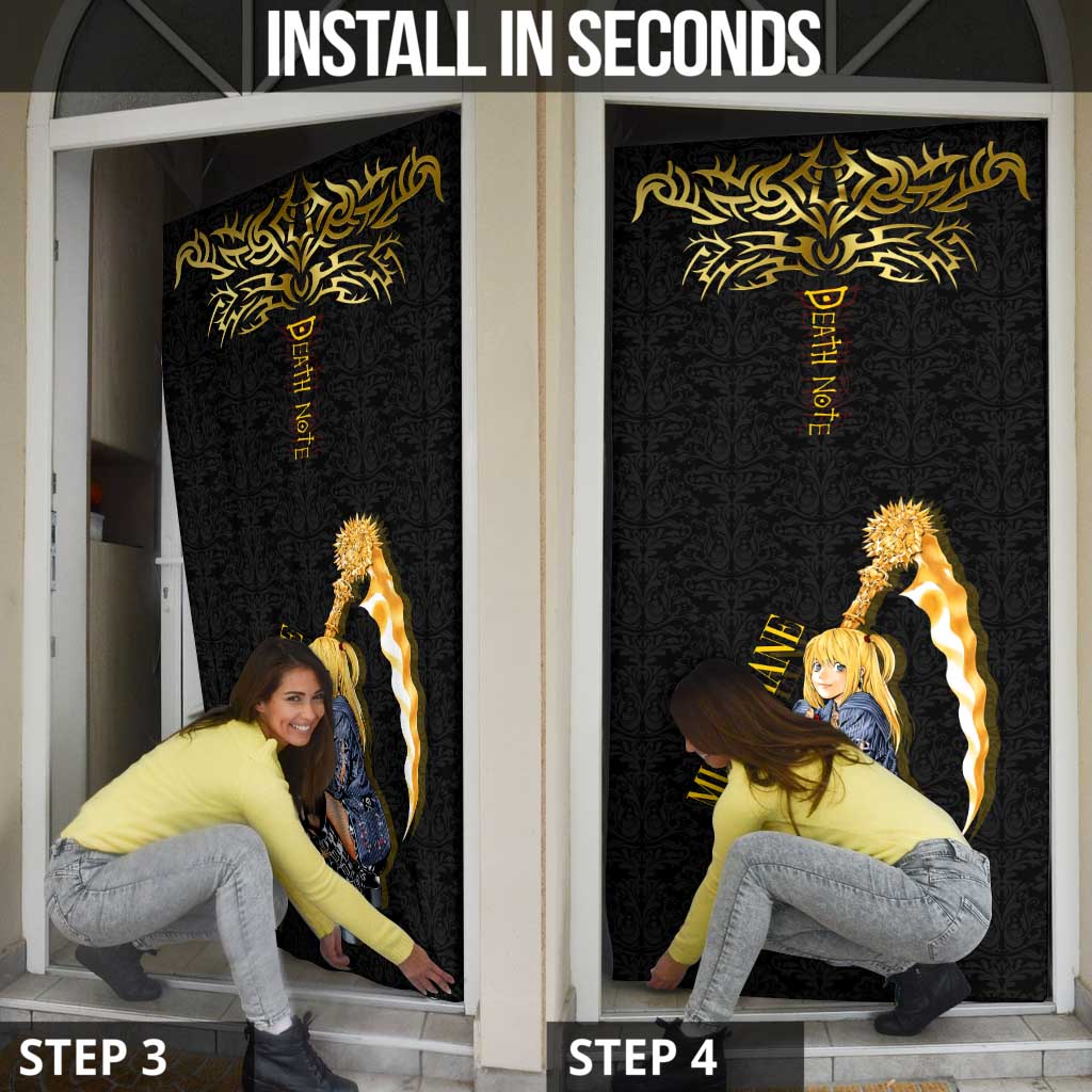 Misa Amane Death Note Door Cover Misa Amane from Death Note - Dark Diva with a Blade