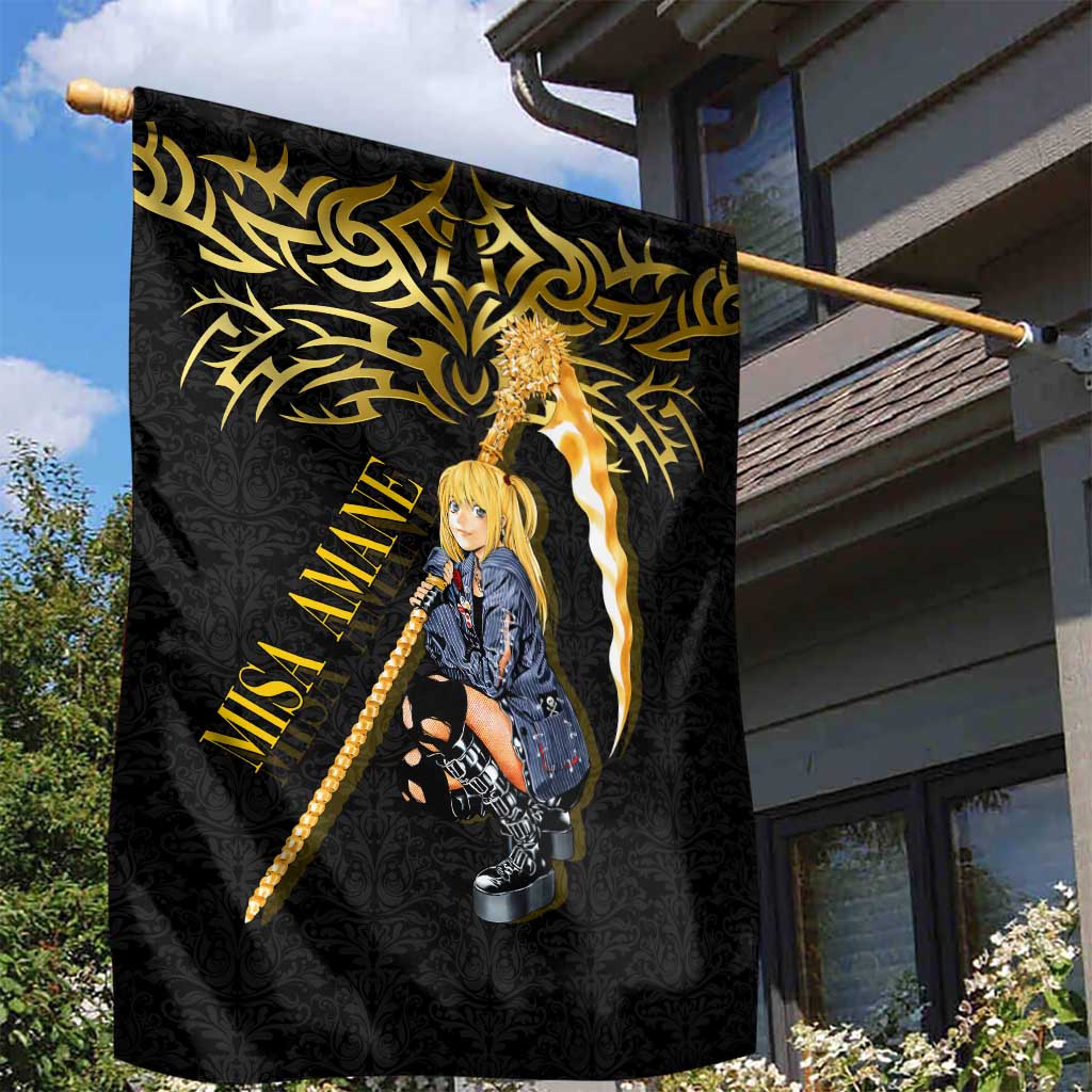 Misa Amane Death Note Garden Flag Misa Amane from Death Note - Dark Diva with a Blade