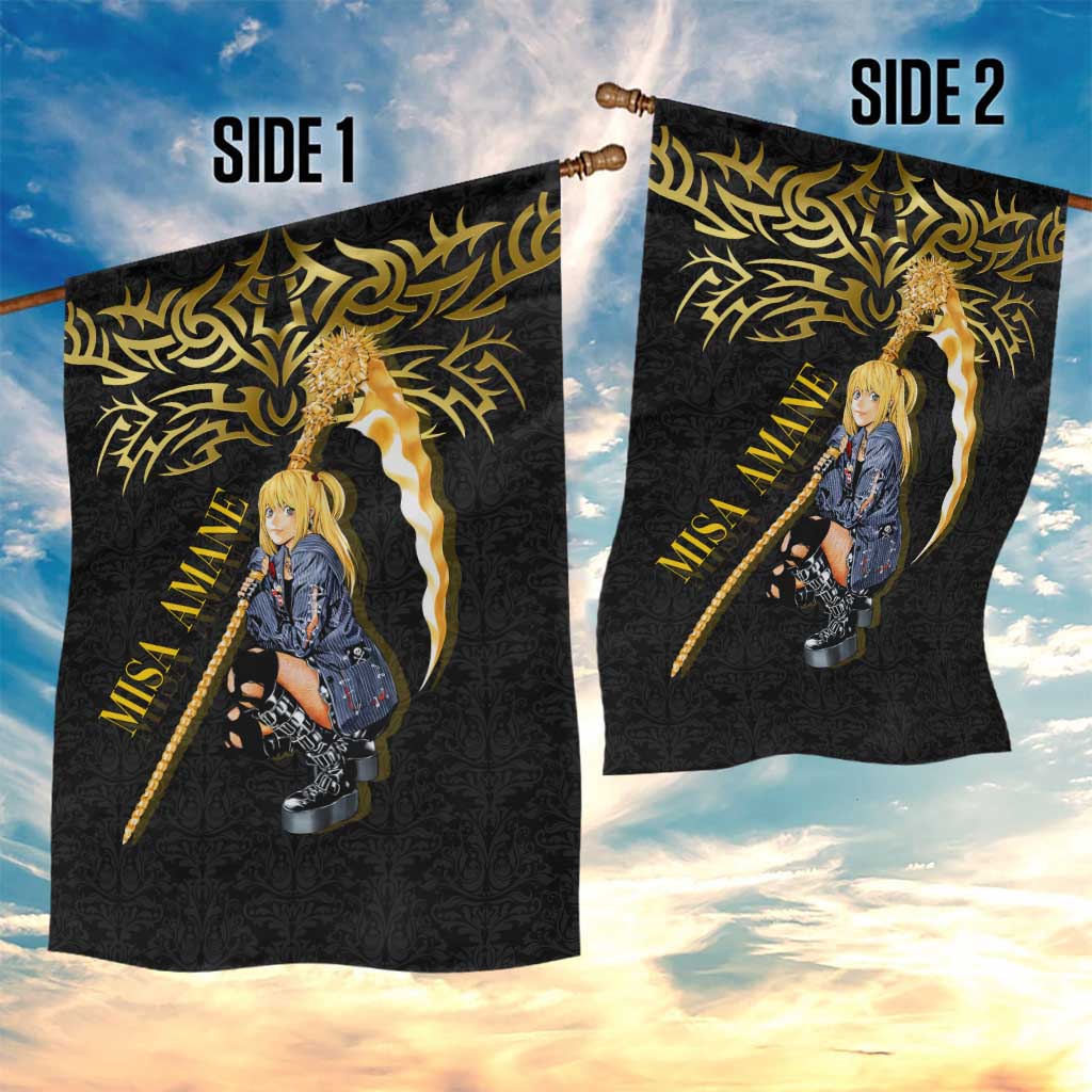 Misa Amane Death Note Garden Flag Misa Amane from Death Note - Dark Diva with a Blade