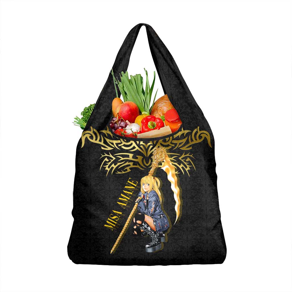 Misa Amane Death Note Grocery Bag Misa Amane from Death Note - Dark Diva with a Blade