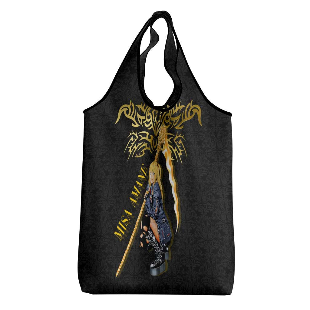 Misa Amane Death Note Grocery Bag Misa Amane from Death Note - Dark Diva with a Blade