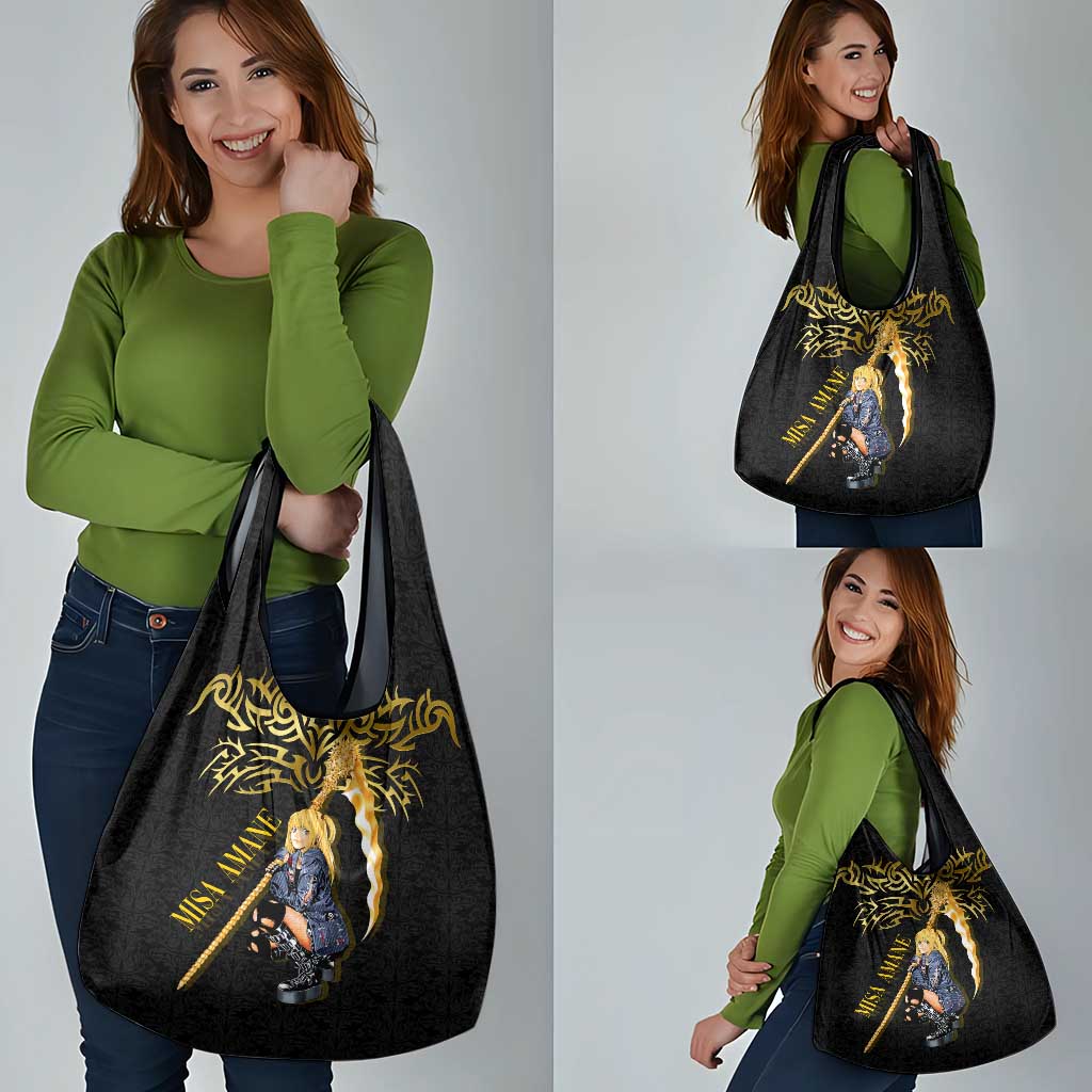 Misa Amane Death Note Grocery Bag Misa Amane from Death Note - Dark Diva with a Blade
