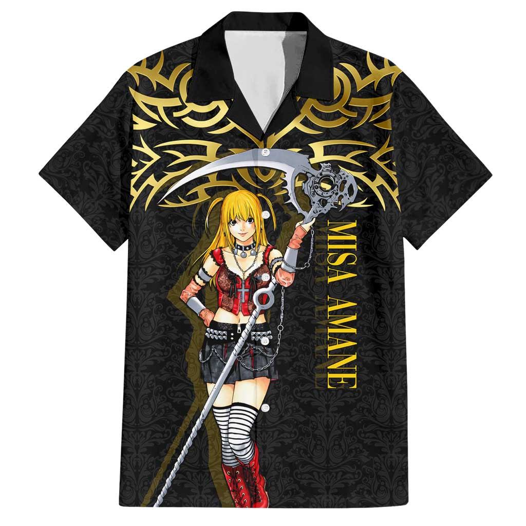 Misa Amane Death Note Hawaiian Shirt Misa Amane from Death Note - Dark Diva with a Blade