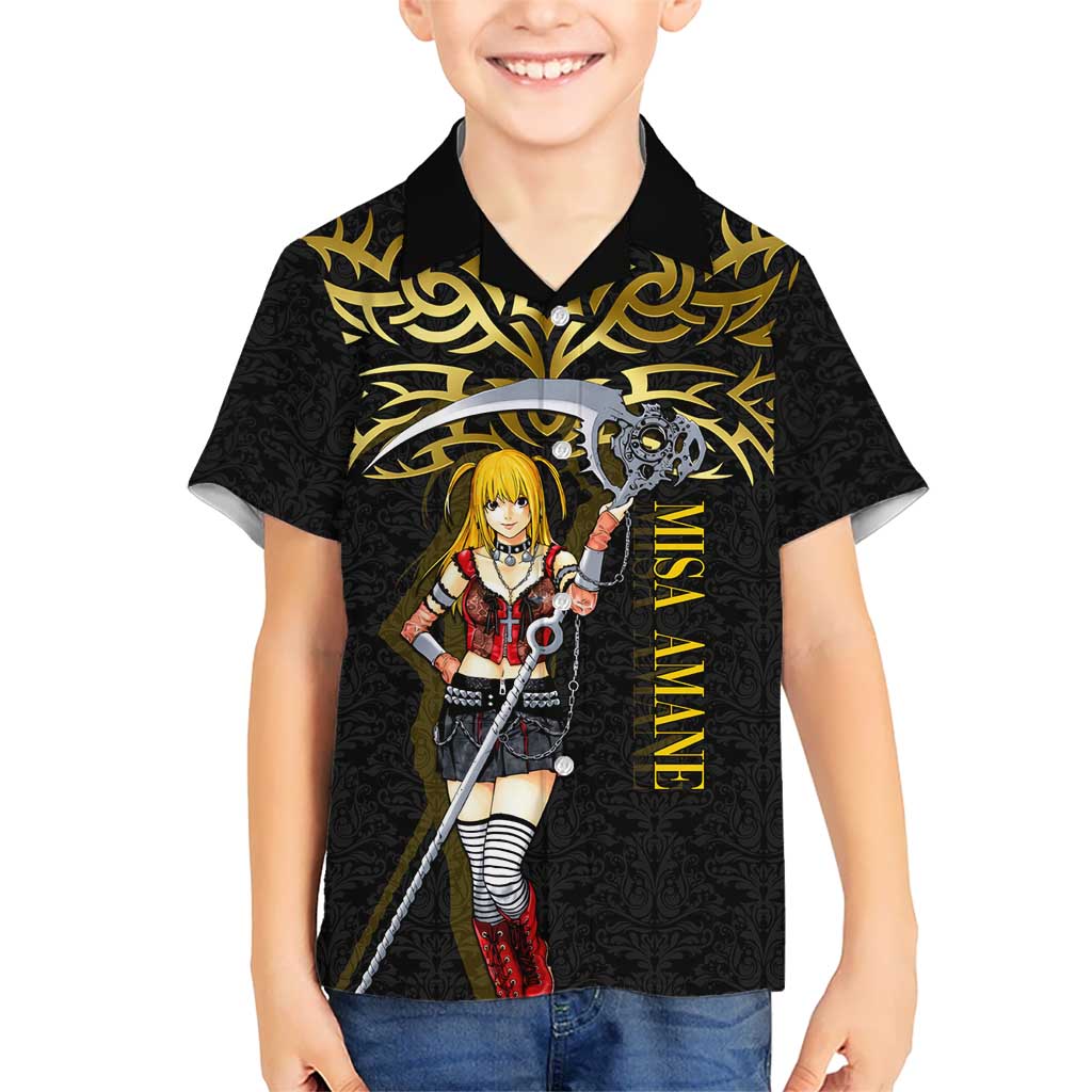 Misa Amane Death Note Hawaiian Shirt Misa Amane from Death Note - Dark Diva with a Blade