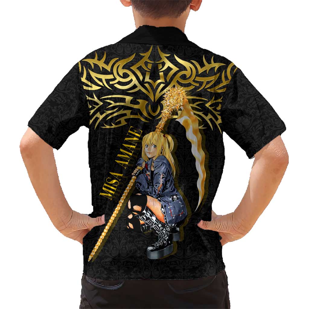 Misa Amane Death Note Hawaiian Shirt Misa Amane from Death Note - Dark Diva with a Blade
