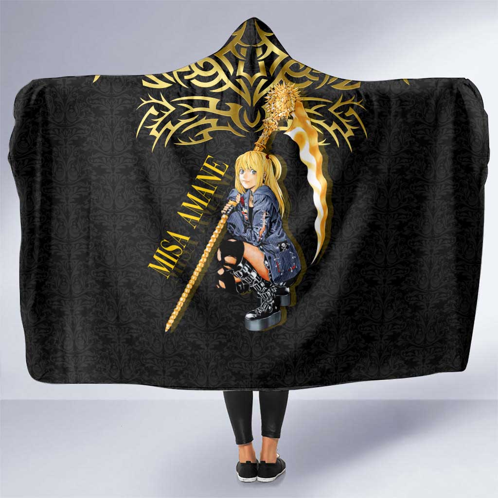 Misa Amane Death Note Hooded Blanket Misa Amane from Death Note - Dark Diva with a Blade