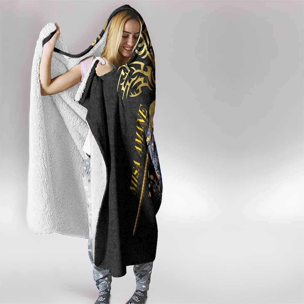 Misa Amane Death Note Hooded Blanket Misa Amane from Death Note - Dark Diva with a Blade