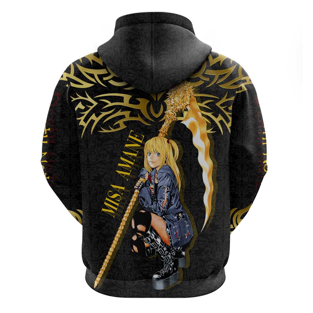 Misa Amane Death Note Hoodie Misa Amane from Death Note - Dark Diva with a Blade