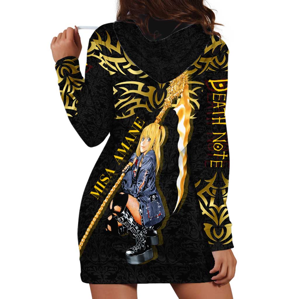 Misa Amane Death Note Hoodie Dress Misa Amane from Death Note - Dark Diva with a Blade