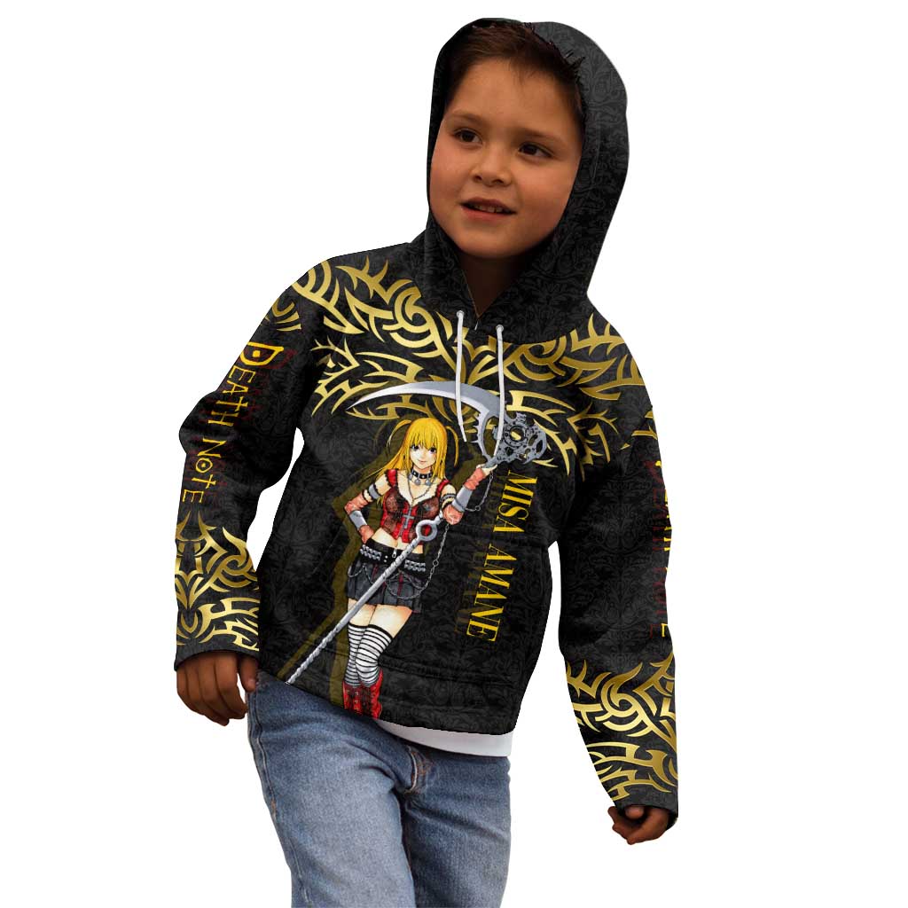 Misa Amane Death Note Kid Hoodie Misa Amane from Death Note - Dark Diva with a Blade