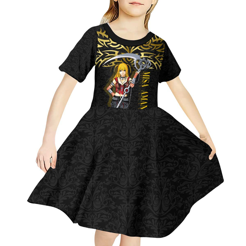 Misa Amane Death Note Kid Short Sleeve Dress Misa Amane from Death Note - Dark Diva with a Blade