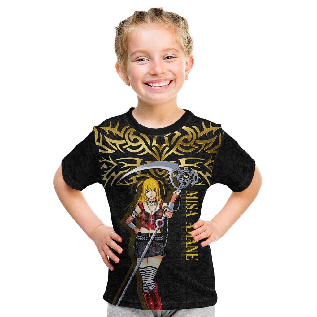 Misa Amane Death Note Kid T Shirt Misa Amane from Death Note - Dark Diva with a Blade