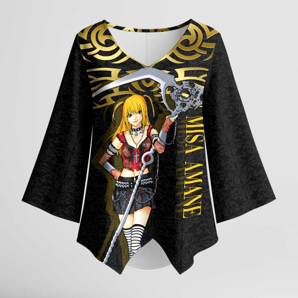 Misa Amane Death Note Kimono Sleeve Blouse Misa Amane from Death Note - Dark Diva with a Blade