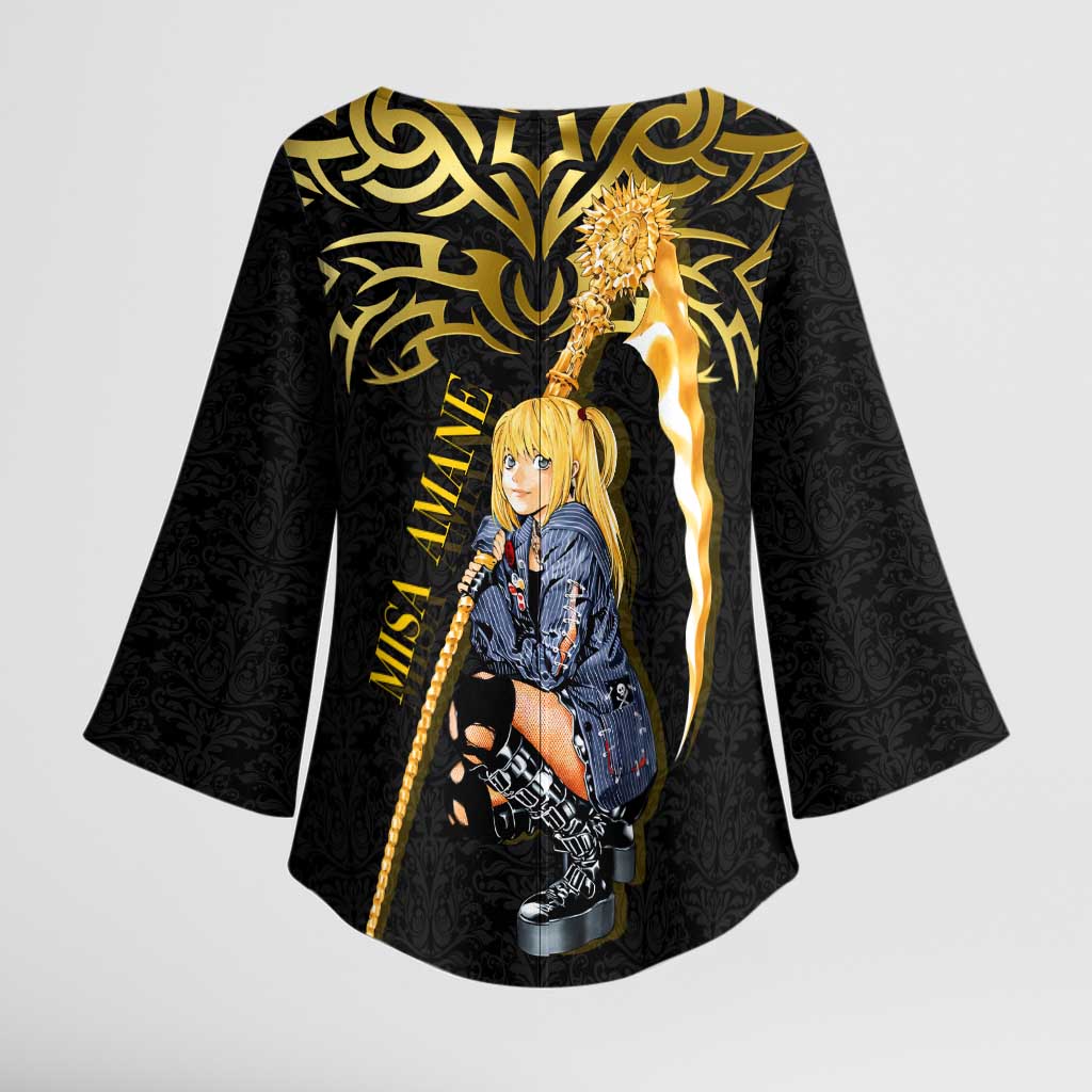 Misa Amane Death Note Kimono Sleeve Blouse Misa Amane from Death Note - Dark Diva with a Blade