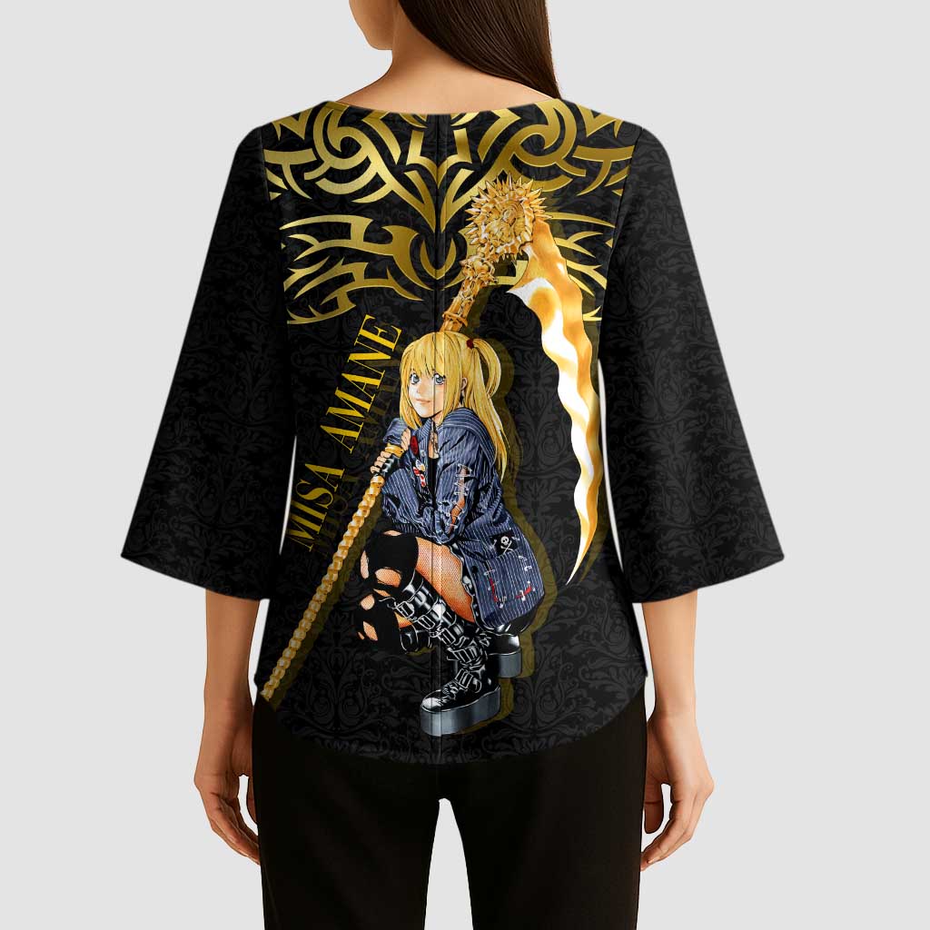 Misa Amane Death Note Kimono Sleeve Blouse Misa Amane from Death Note - Dark Diva with a Blade