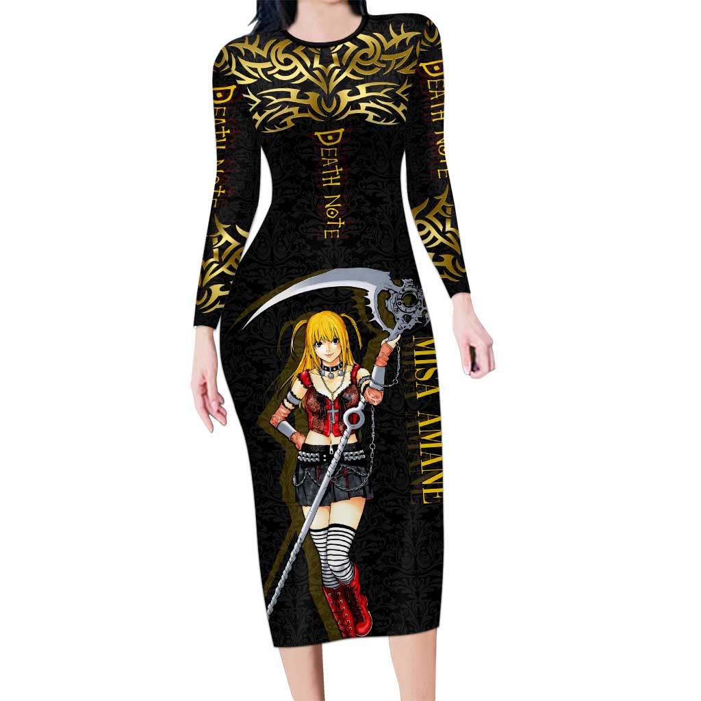 Misa Amane Death Note Long Sleeve Bodycon Dress Misa Amane from Death Note - Dark Diva with a Blade