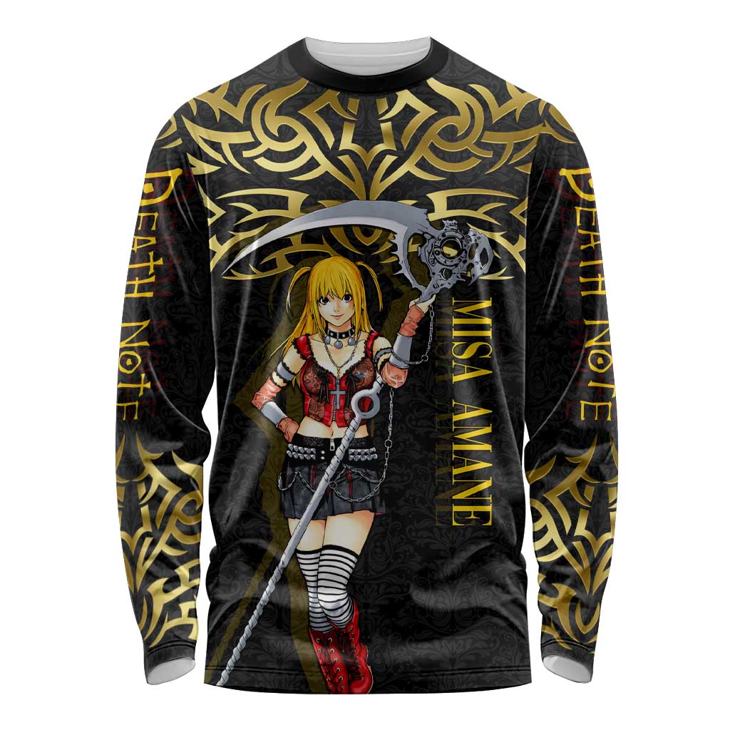 Misa Amane Death Note Long Sleeve Shirt Misa Amane from Death Note - Dark Diva with a Blade