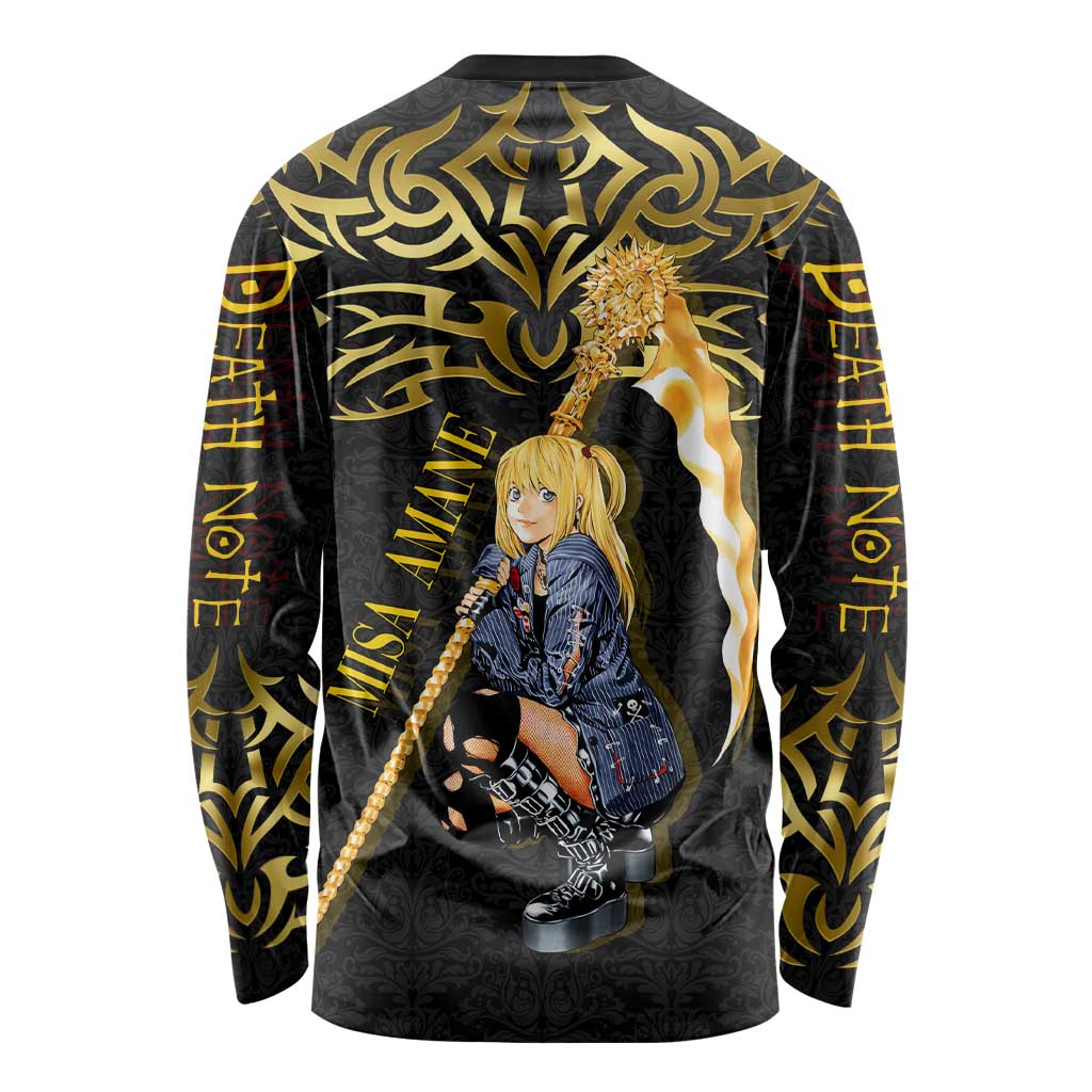 Misa Amane Death Note Long Sleeve Shirt Misa Amane from Death Note - Dark Diva with a Blade
