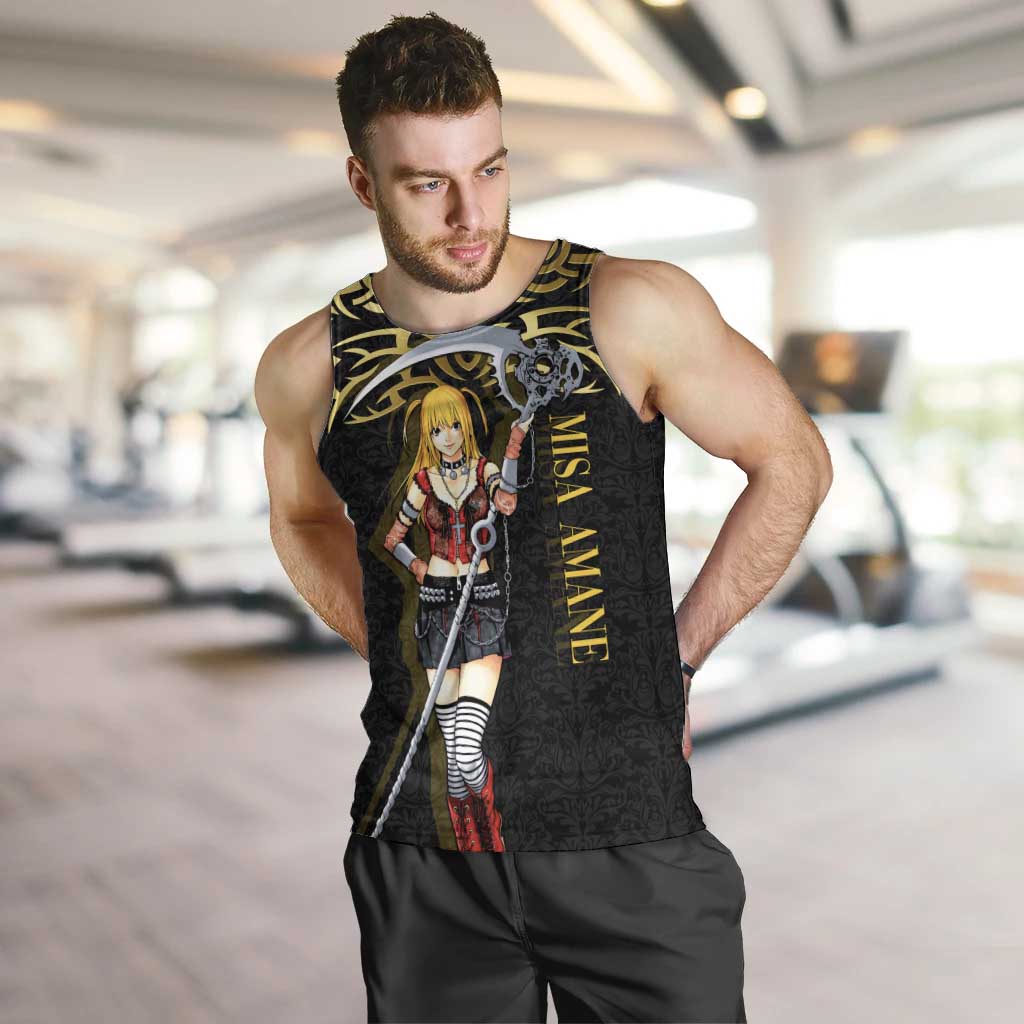 Misa Amane Death Note Men Tank Top Misa Amane from Death Note - Dark Diva with a Blade