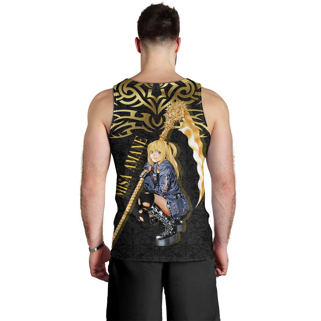 Misa Amane Death Note Men Tank Top Misa Amane from Death Note - Dark Diva with a Blade
