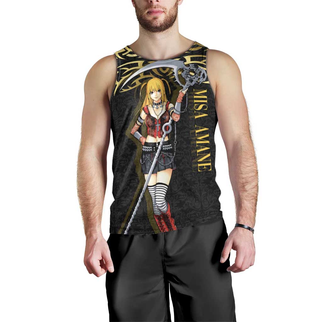 Misa Amane Death Note Men Tank Top Misa Amane from Death Note - Dark Diva with a Blade