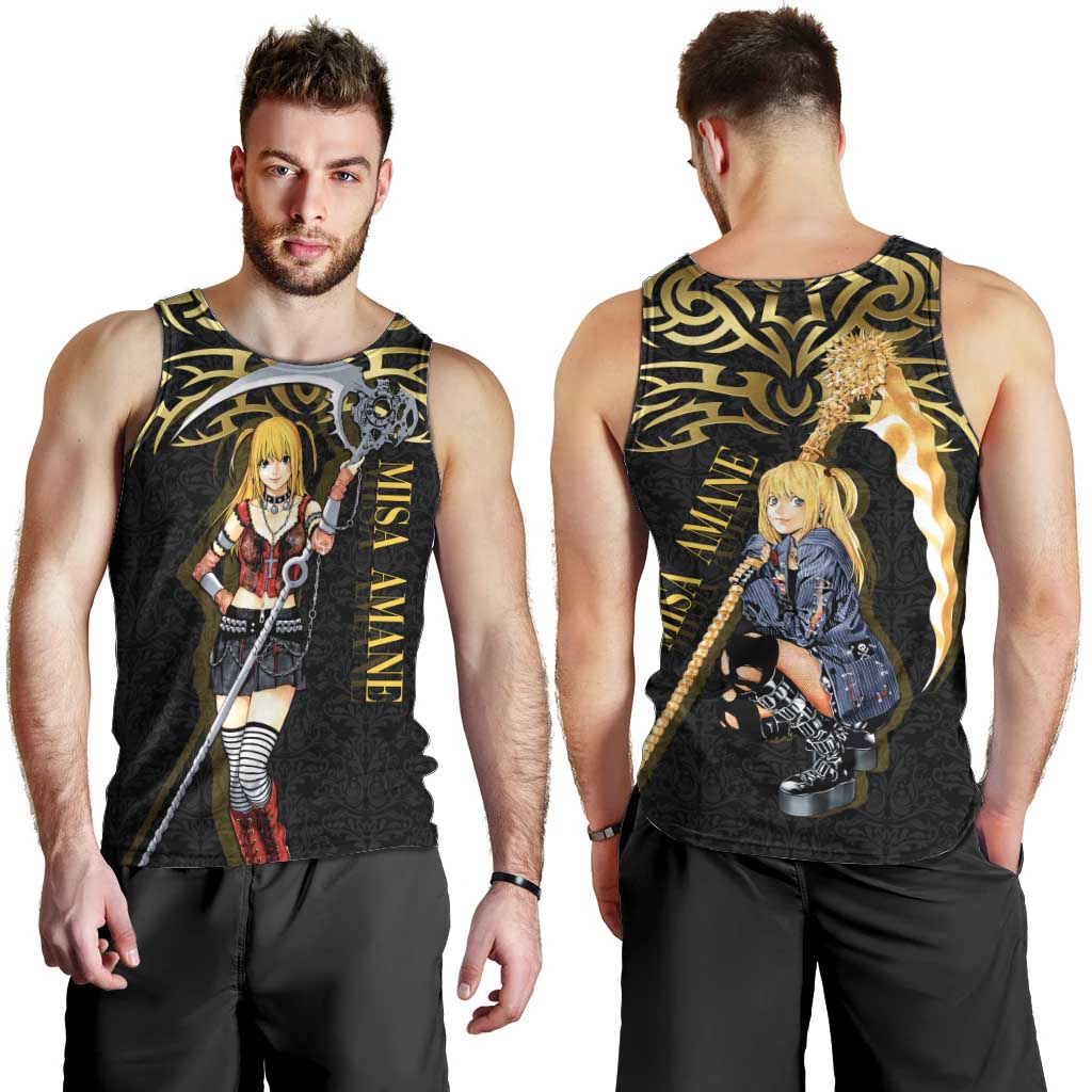 Misa Amane Death Note Men Tank Top Misa Amane from Death Note - Dark Diva with a Blade