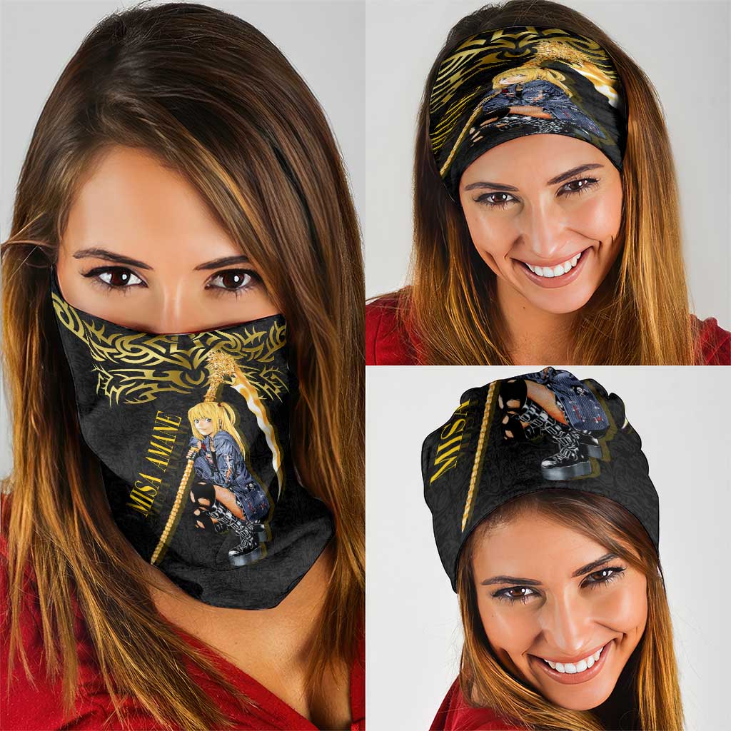 Misa Amane Death Note Neck Gaiter Misa Amane from Death Note - Dark Diva with a Blade