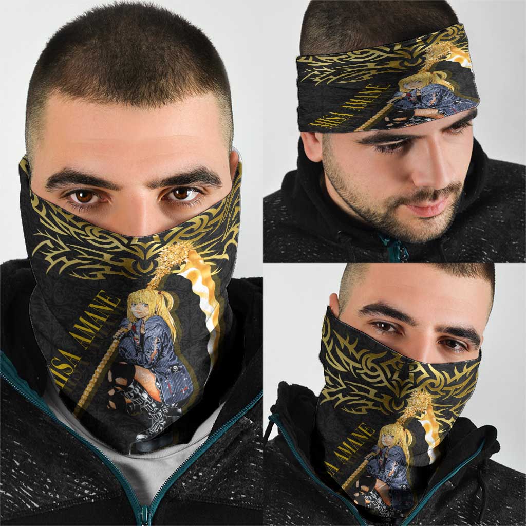 Misa Amane Death Note Neck Gaiter Misa Amane from Death Note - Dark Diva with a Blade