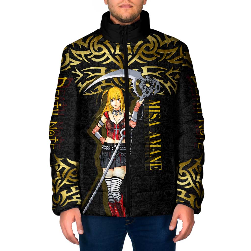 Misa Amane Death Note Padded Jacket Misa Amane from Death Note - Dark Diva with a Blade