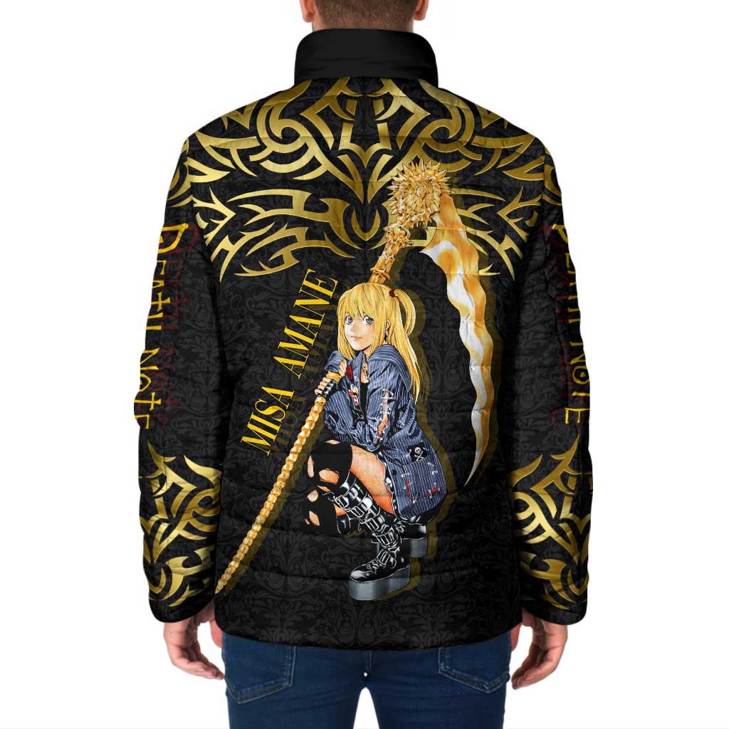 Misa Amane Death Note Padded Jacket Misa Amane from Death Note - Dark Diva with a Blade