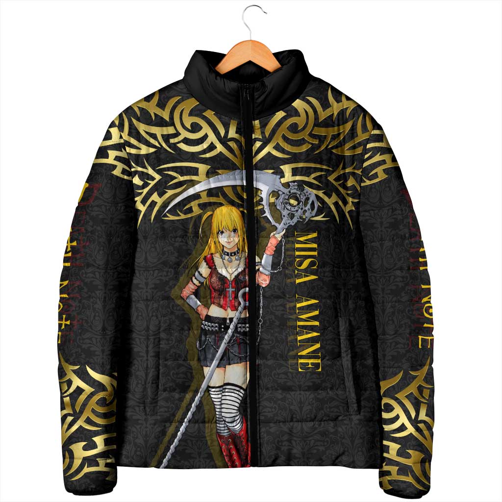Misa Amane Death Note Padded Jacket Misa Amane from Death Note - Dark Diva with a Blade