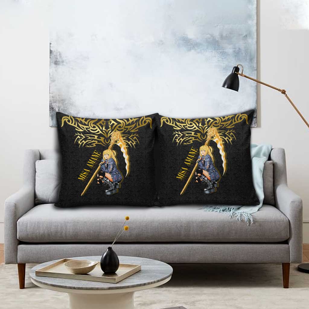 Misa Amane Death Note Pillow Cover Misa Amane from Death Note - Dark Diva with a Blade