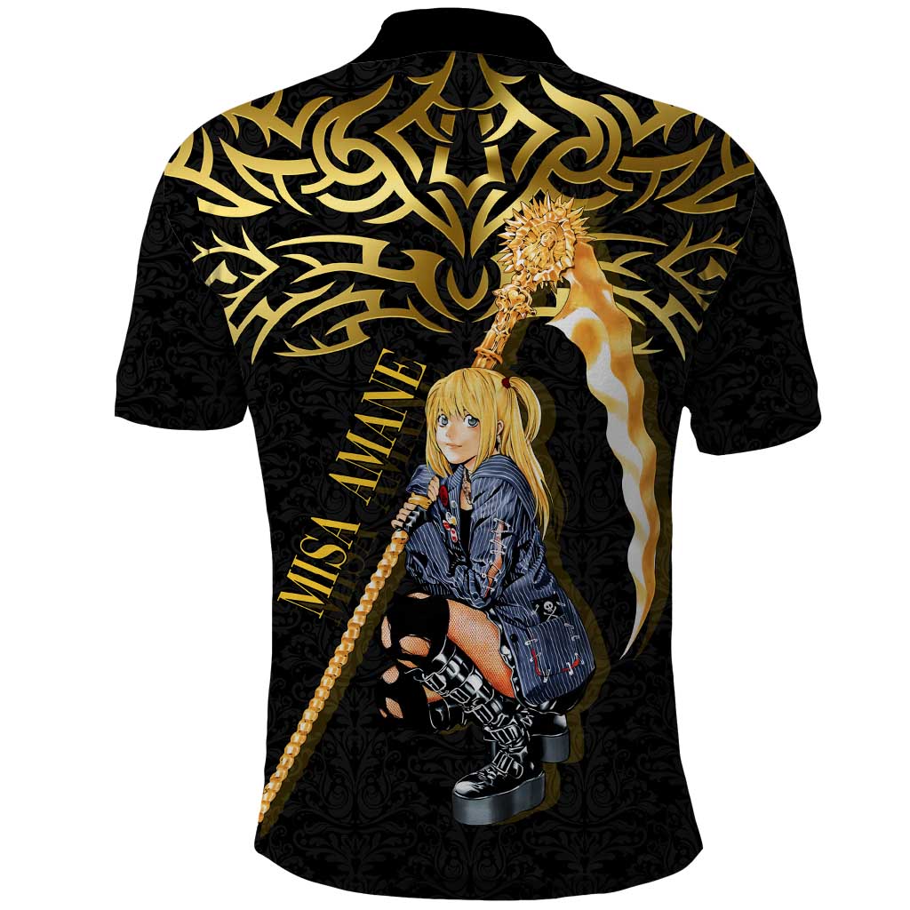 Misa Amane Death Note Polo Shirt Misa Amane from Death Note - Dark Diva with a Blade