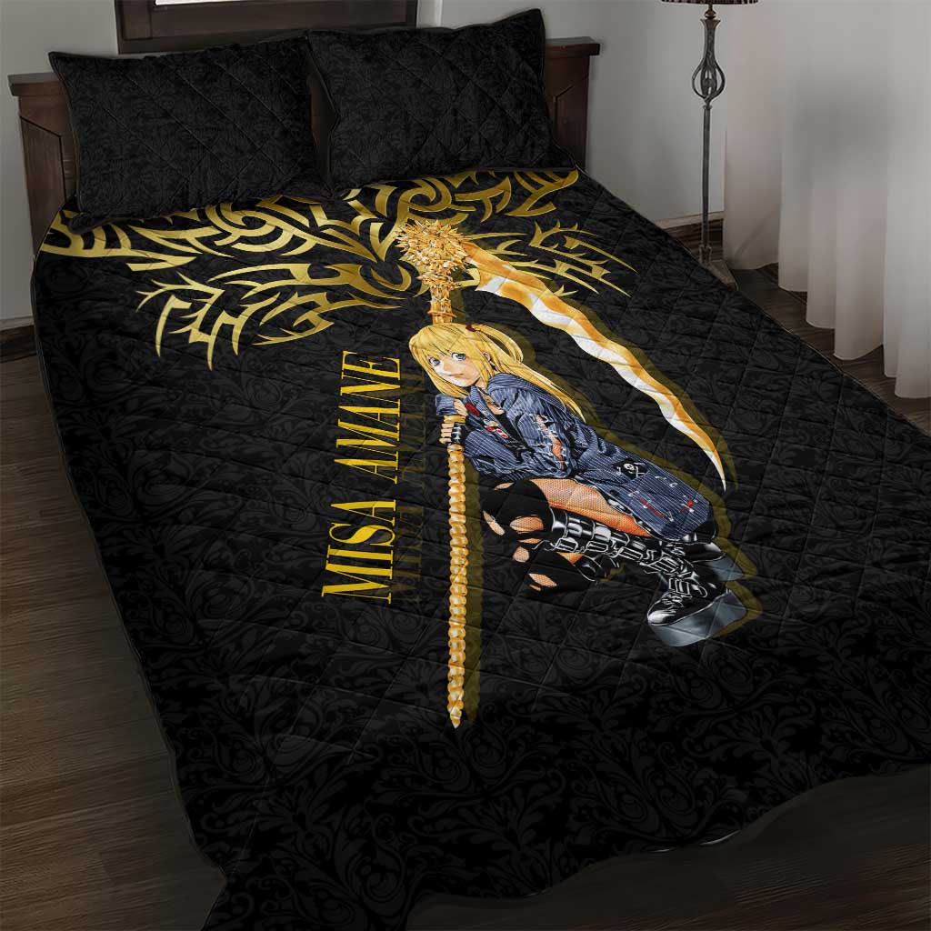 Misa Amane Death Note Quilt Bed Set Misa Amane from Death Note - Dark Diva with a Blade