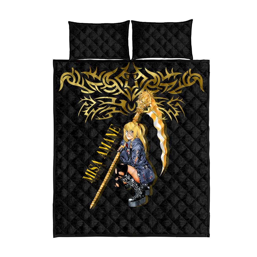 Misa Amane Death Note Quilt Bed Set Misa Amane from Death Note - Dark Diva with a Blade