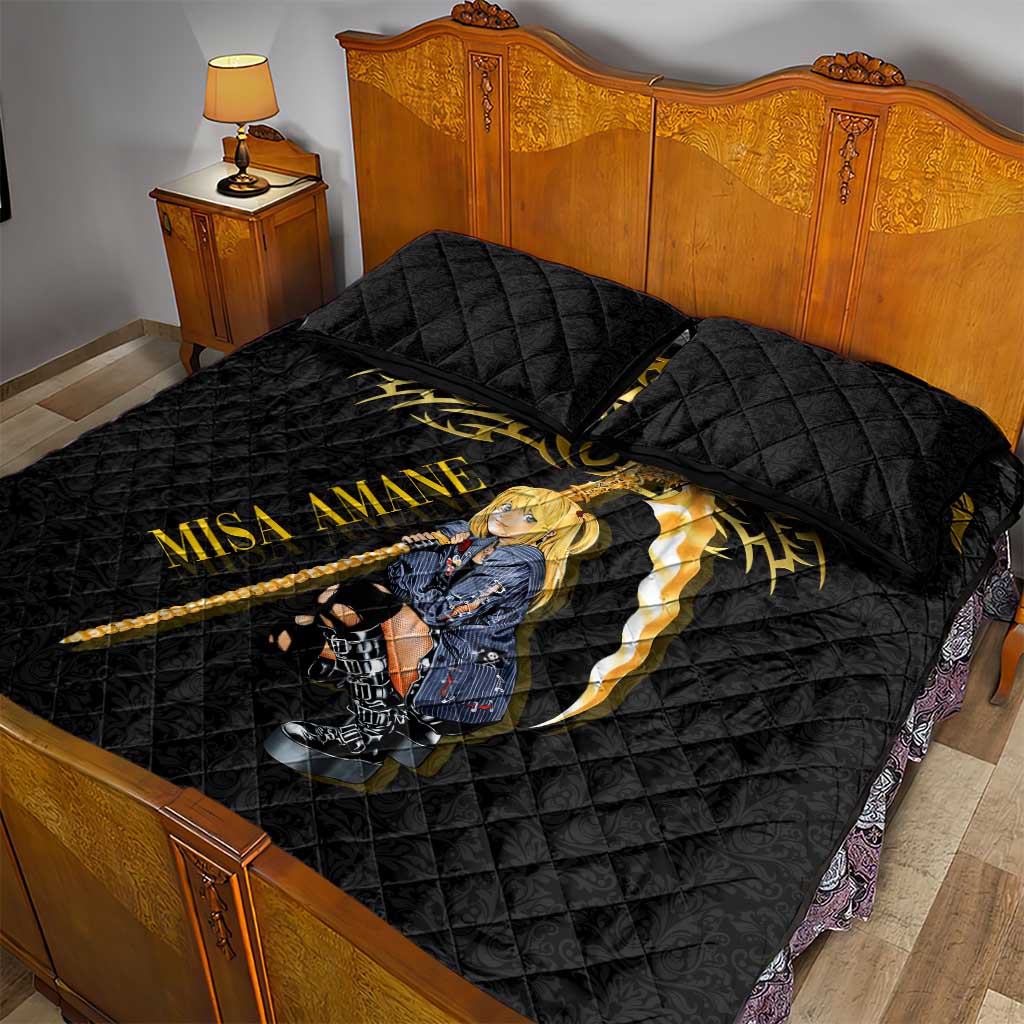 Misa Amane Death Note Quilt Bed Set Misa Amane from Death Note - Dark Diva with a Blade