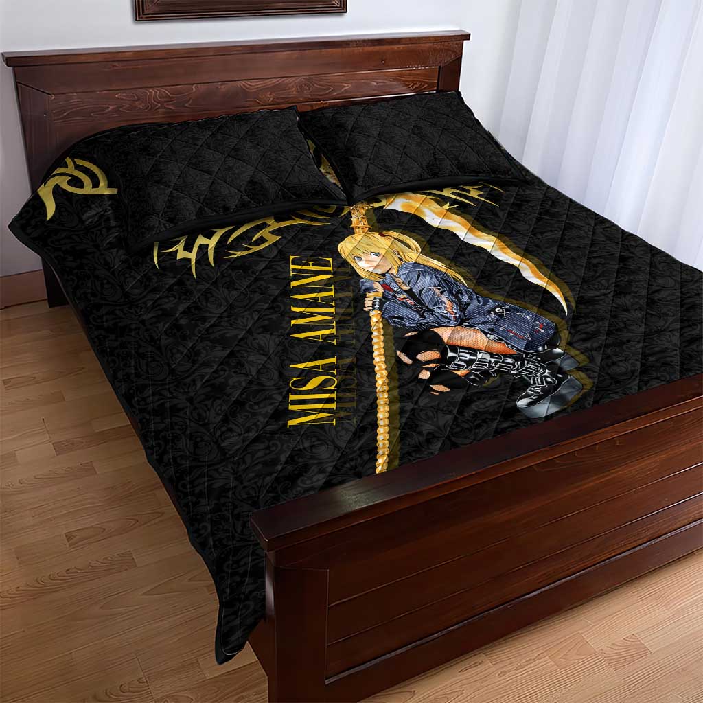 Misa Amane Death Note Quilt Bed Set Misa Amane from Death Note - Dark Diva with a Blade