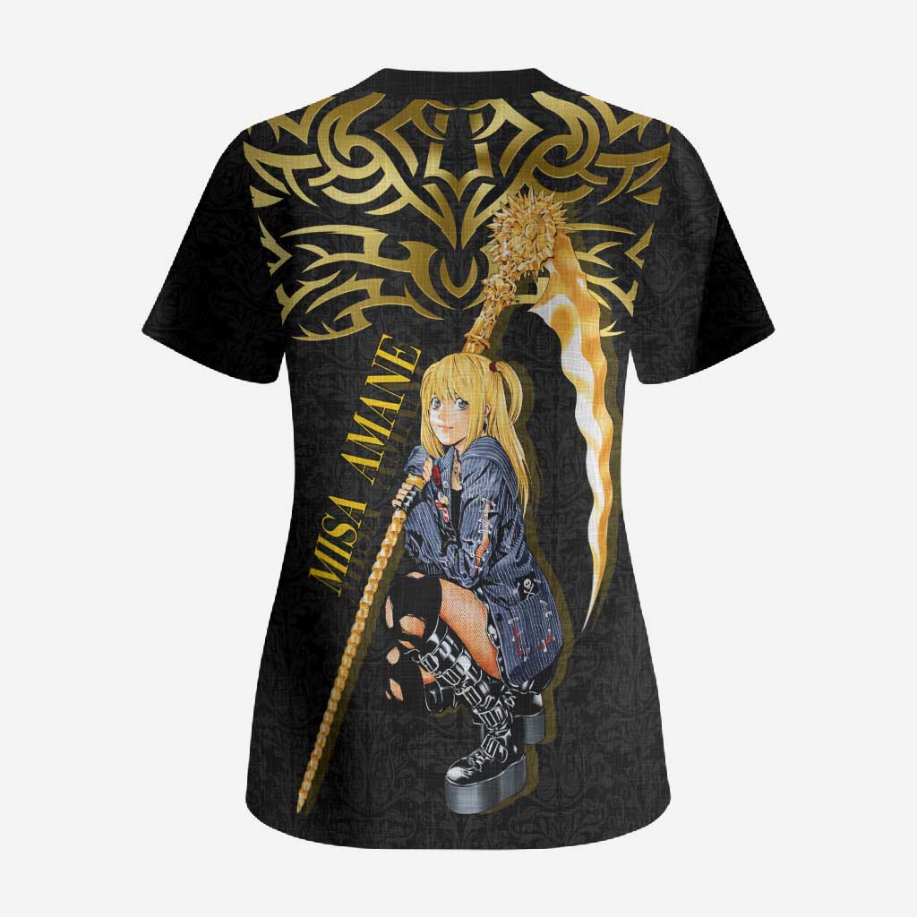 Misa Amane Death Note Scrub Top Misa Amane from Death Note - Dark Diva with a Blade