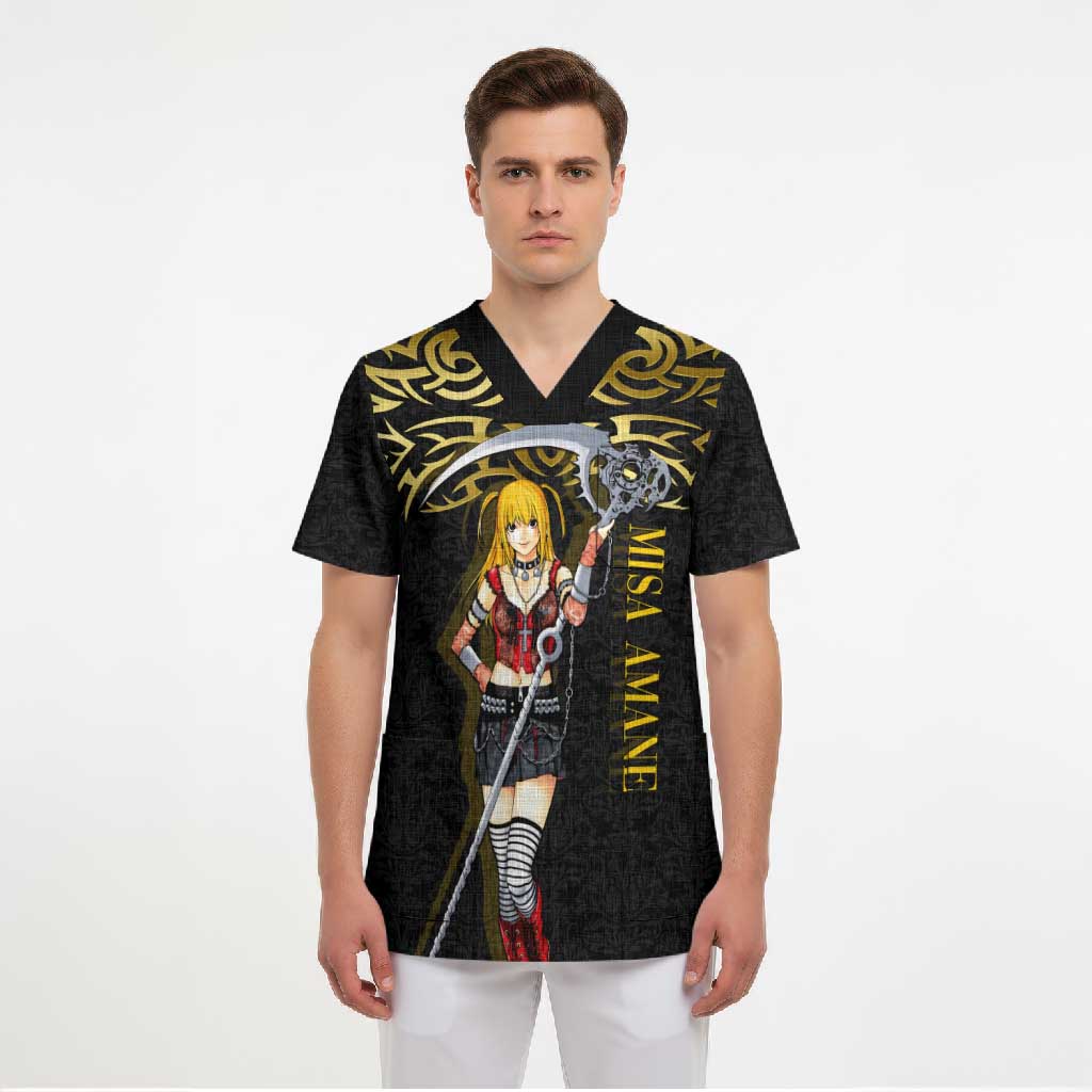 Misa Amane Death Note Scrub Top Misa Amane from Death Note - Dark Diva with a Blade