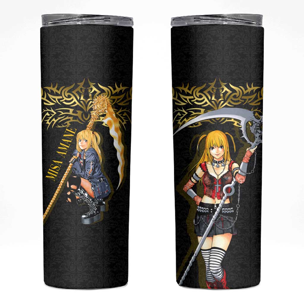 Misa Amane Death Note Skinny Tumbler Misa Amane from Death Note - Dark Diva with a Blade