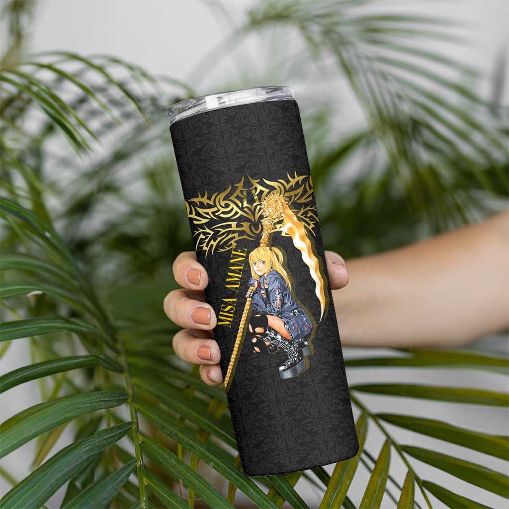 Misa Amane Death Note Skinny Tumbler Misa Amane from Death Note - Dark Diva with a Blade
