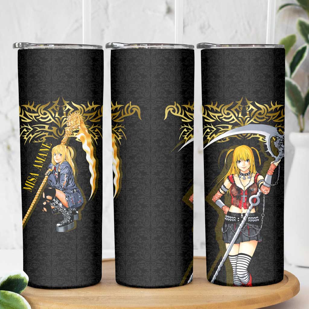 Misa Amane Death Note Skinny Tumbler Misa Amane from Death Note - Dark Diva with a Blade