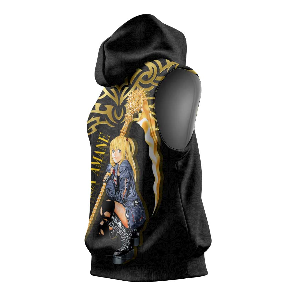 Misa Amane Death Note Sleeveless Hoodie Misa Amane from Death Note - Dark Diva with a Blade