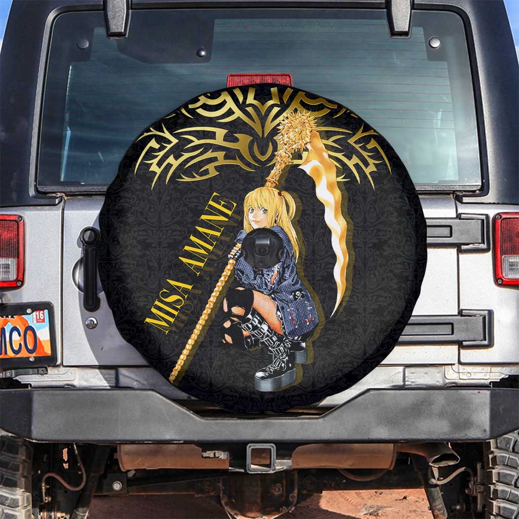 Misa Amane Death Note Spare Tire Cover Misa Amane from Death Note - Dark Diva with a Blade