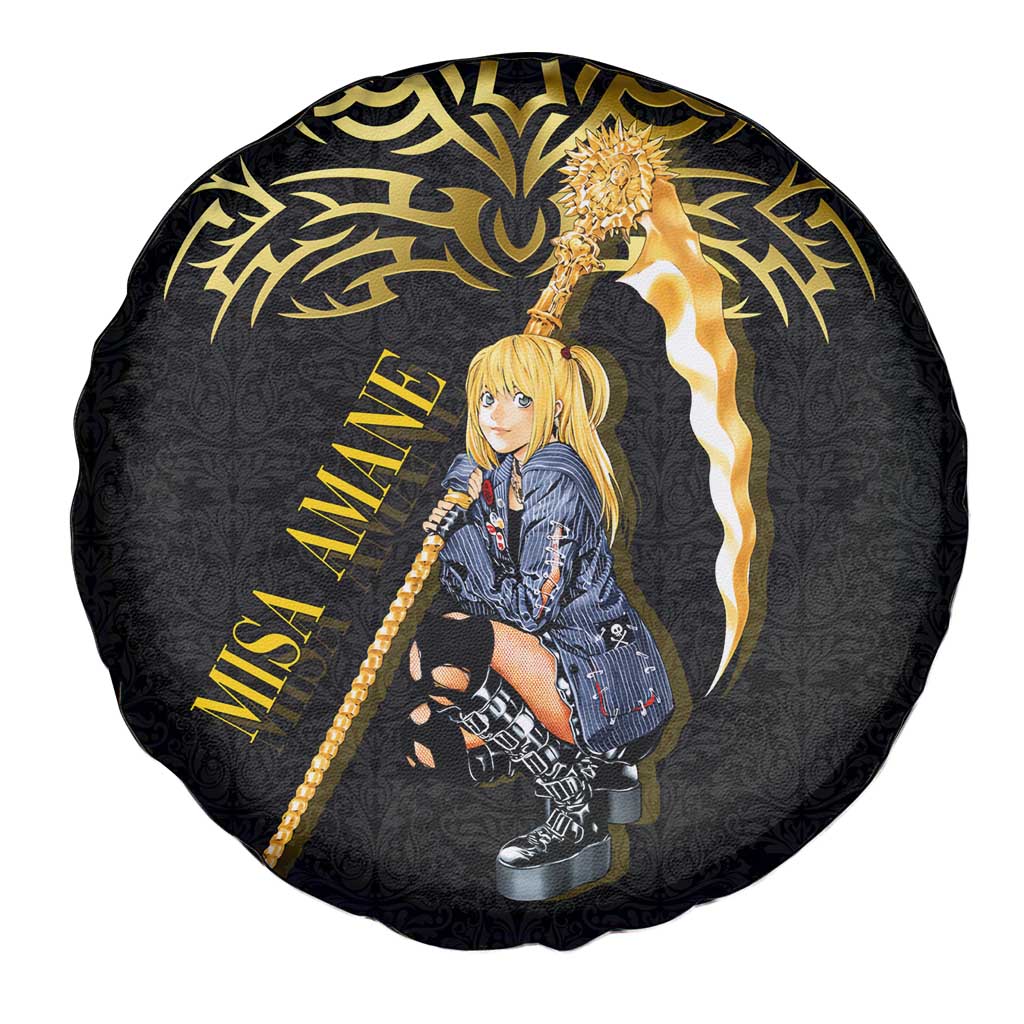 Misa Amane Death Note Spare Tire Cover Misa Amane from Death Note - Dark Diva with a Blade