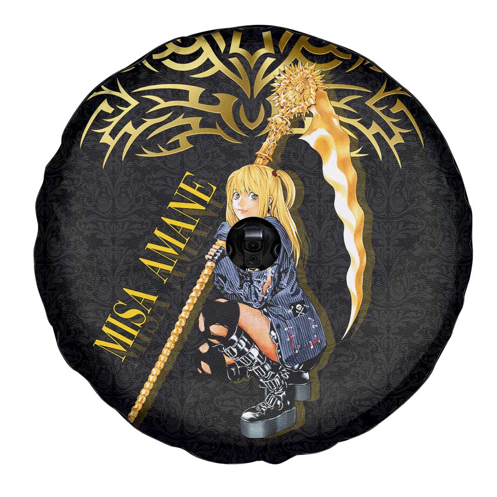 Misa Amane Death Note Spare Tire Cover Misa Amane from Death Note - Dark Diva with a Blade