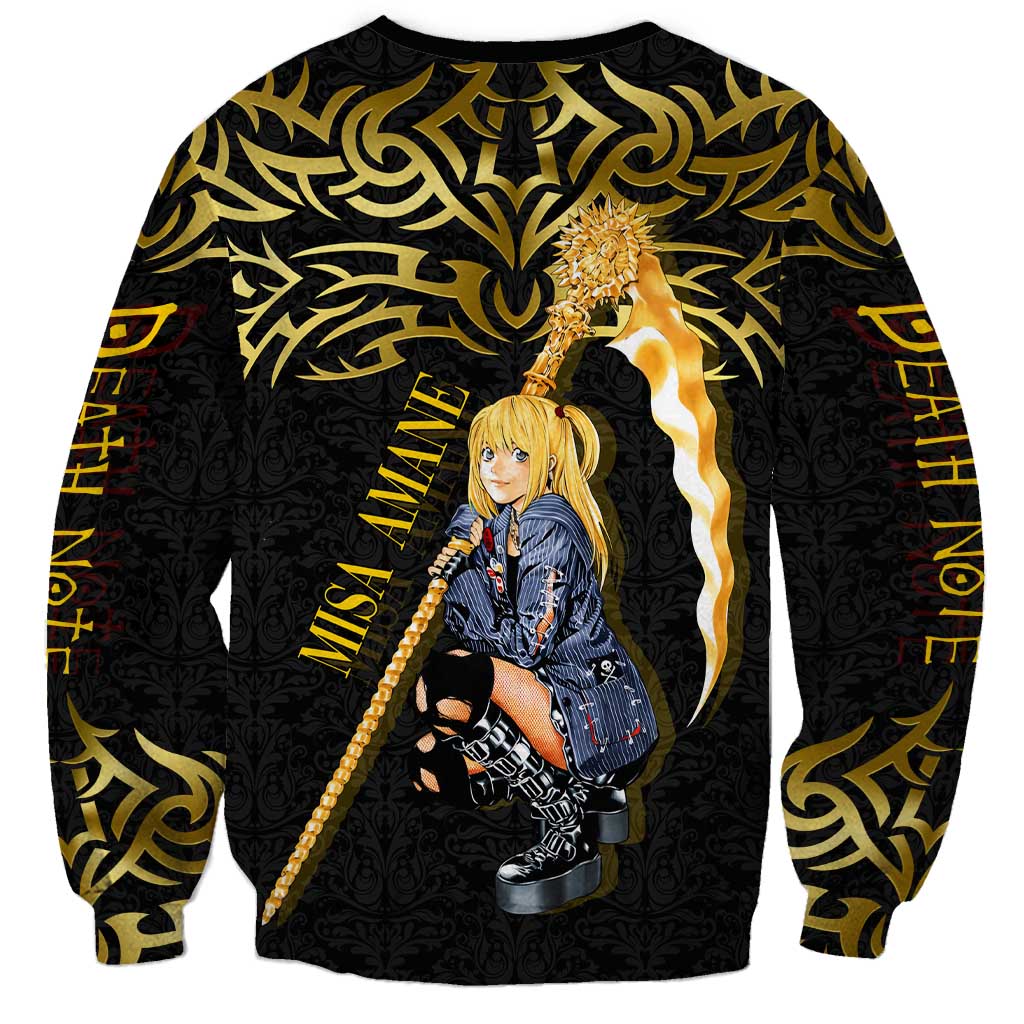Misa Amane Death Note Sweatshirt Misa Amane from Death Note - Dark Diva with a Blade