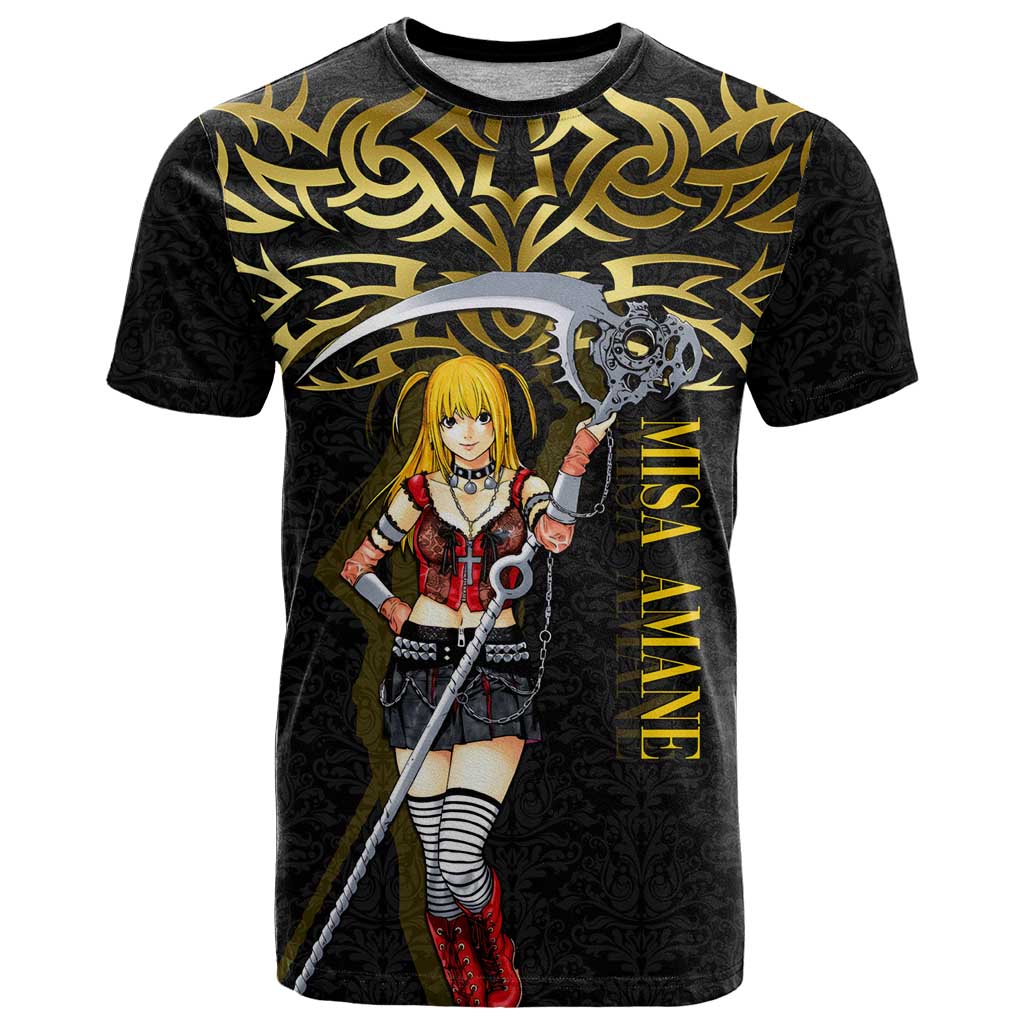 Misa Amane Death Note T Shirt Misa Amane from Death Note - Dark Diva with a Blade