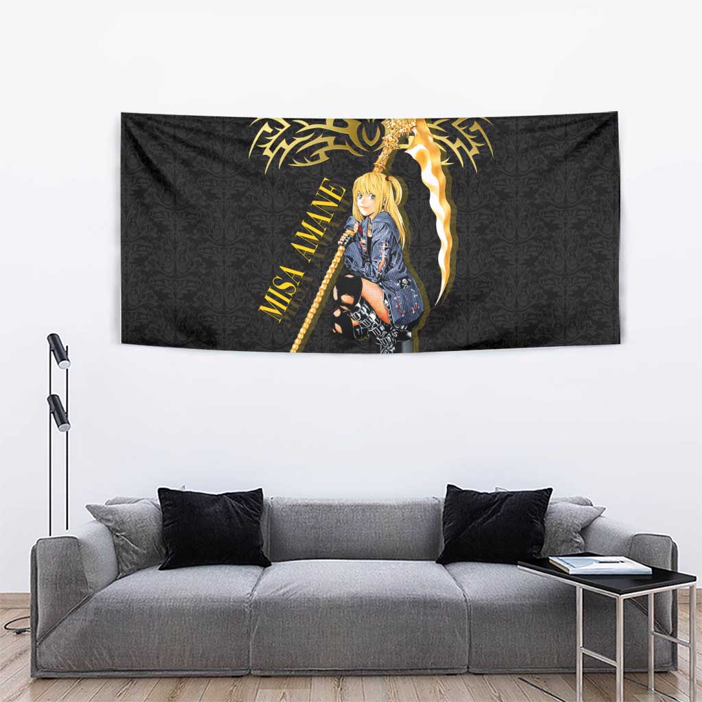 Misa Amane Death Note Tapestry Misa Amane from Death Note - Dark Diva with a Blade