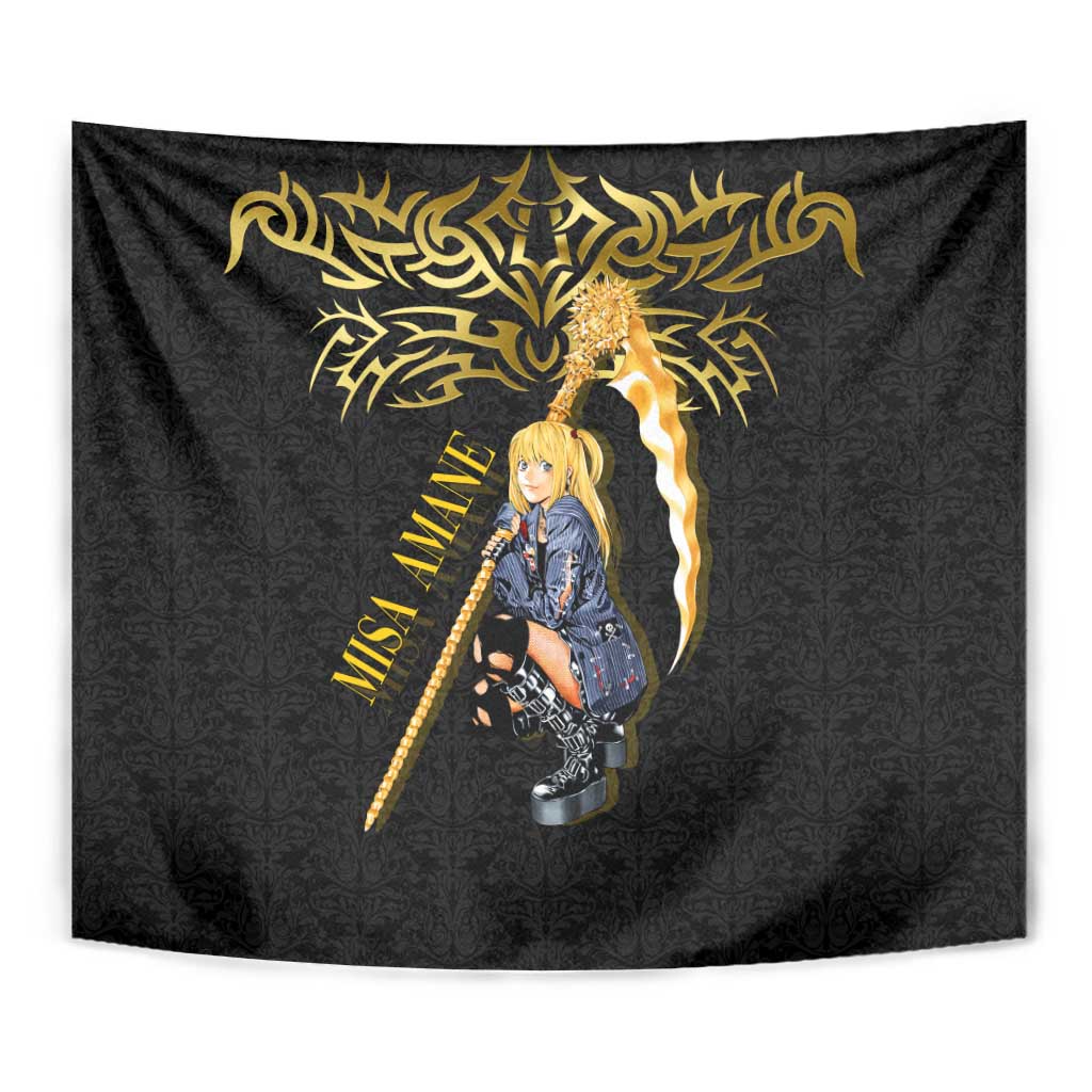 Misa Amane Death Note Tapestry Misa Amane from Death Note - Dark Diva with a Blade
